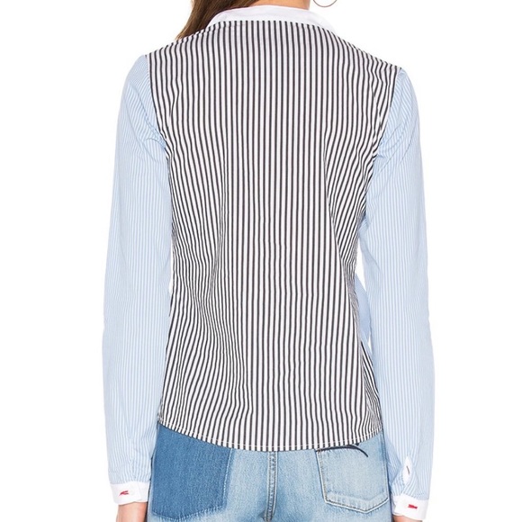 Bailey 44 Homeostasis Striped Front Tie Top - Picture 3 of 6